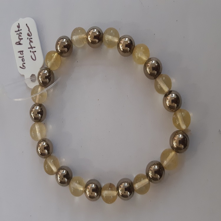 Citrine and Pyrite with Gold Filled Lobster Claw Clasp – Beads of Paradise